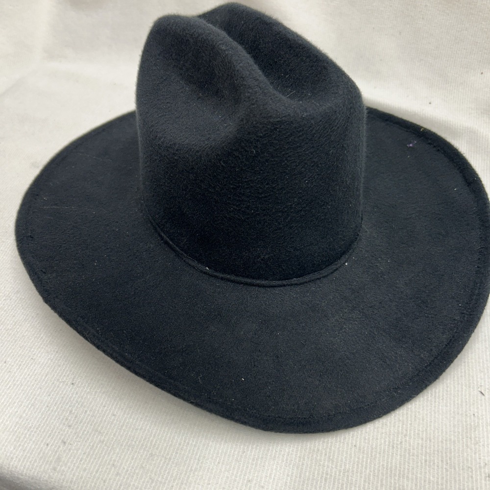 Pigalle XXXXX Black Western Cowboy Hat 6 5/8 Made in Mexico Good Preowned